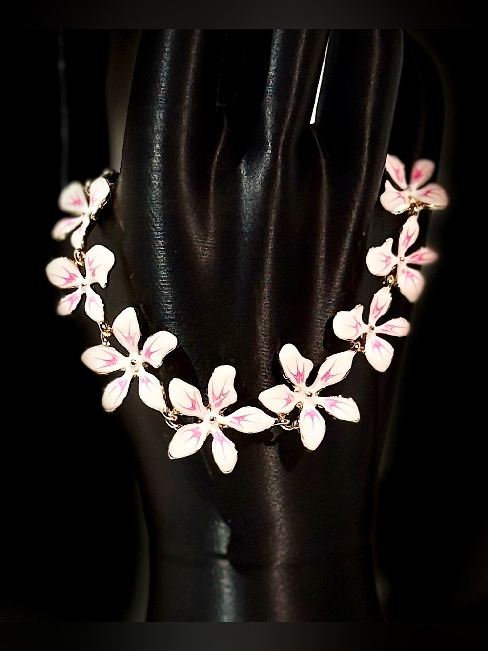 Floral Pink and White Bracelet - Women Jewelry